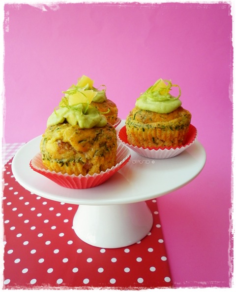 Cupcakes pancetta, ananas ed erba cipollina