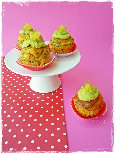 Cupcakes pancetta, ananas ed erba cipollina