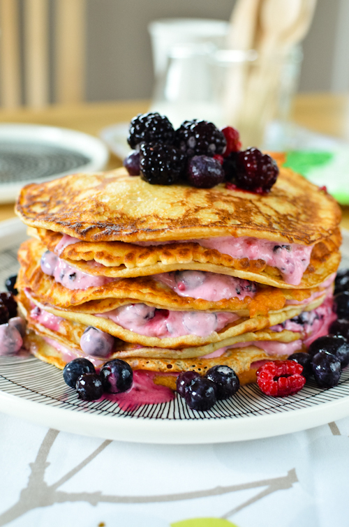 Torre pancake_Pancake e frutti di bosco