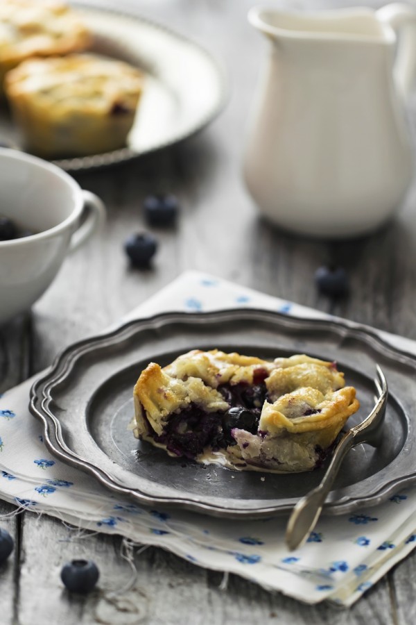 mini pie ai mirtilli - blueberry pie