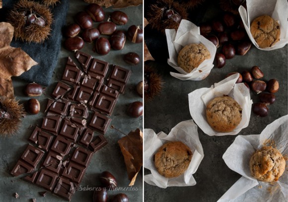 muffin castagne e cioccolato - castagne - cioccolato