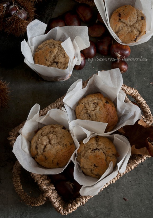 muffin castagne e cioccolato - castagne - cioccolato