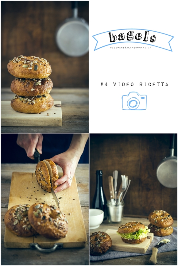 bagels - bagels video ricetta - bagels video recipe - how to make bagels