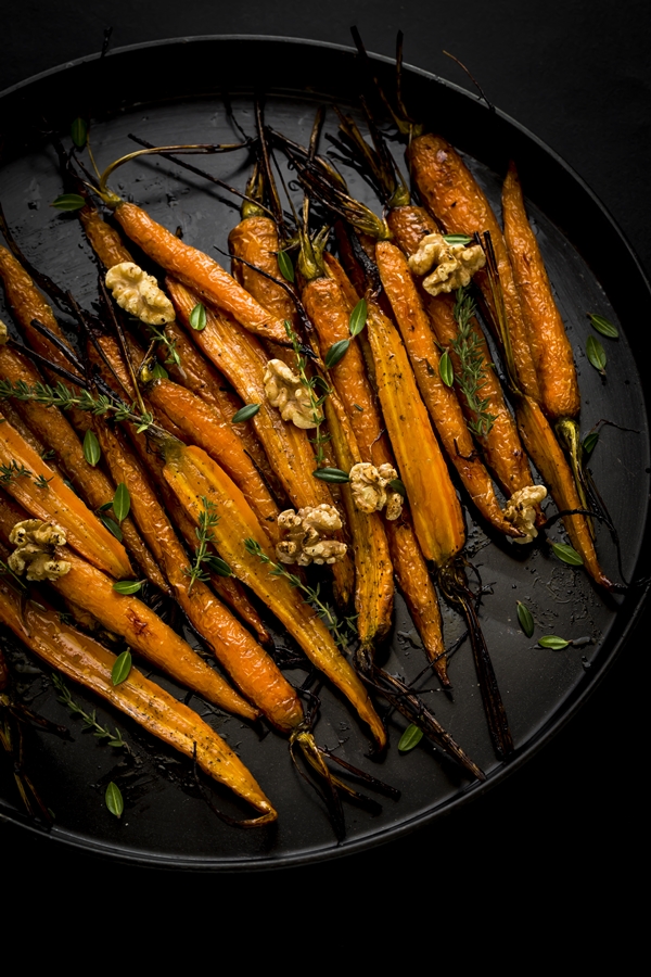 carote al forno - carote in agrodolce - honey roasted carrots - honey roasted carrots recipe 