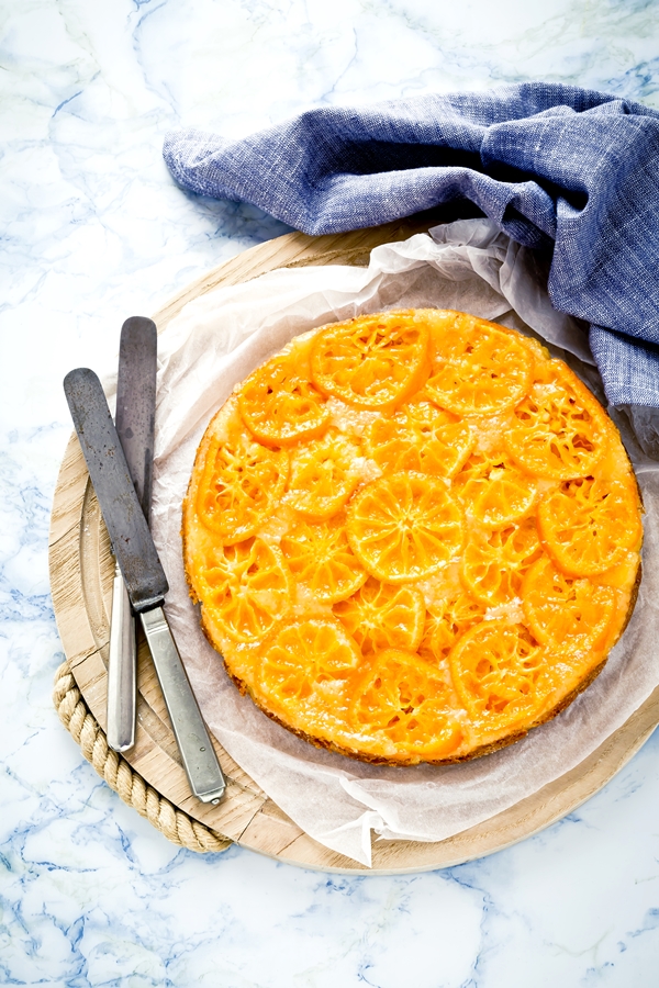 torta rovesciata di clementine - torta di clementine - clementine upside down cake - upside down cake