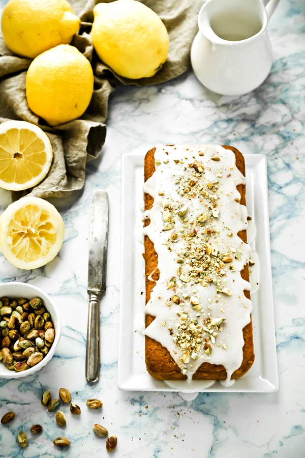 cake limone e pistacchi - plumcake al limone - Lemon and pistachios cake - Lemon cake recipe