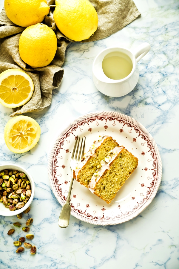 cake limone e pistacchi - plumcake al limone - Lemon and pistachios cake - Lemon cake recipe