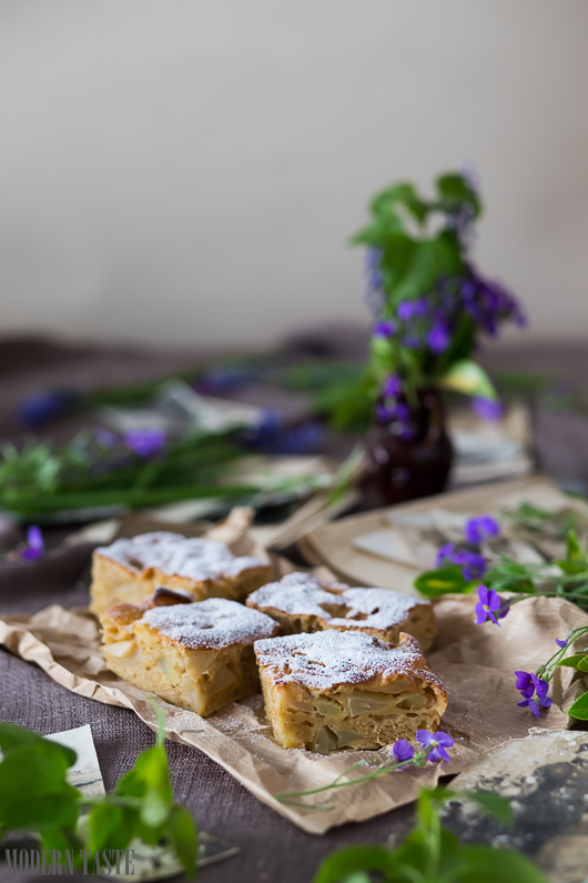 APPLE CINNAMON CAKE - TORTA DI MELE ALLA CANNELLA - GUEST POST - modern_taste_apple_cake