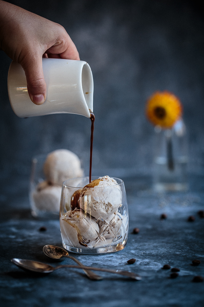 Spiced ice cream affogato - affogato speziato alla panna - affogato affogato recipe - OPSD blog - food styling - food photography - guest post - Anisa Sabet - The Macadames
