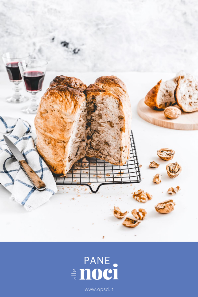 pane alle noci - ricetta pane alle noci fatto in casa - walnut bread - walnut bread recipe